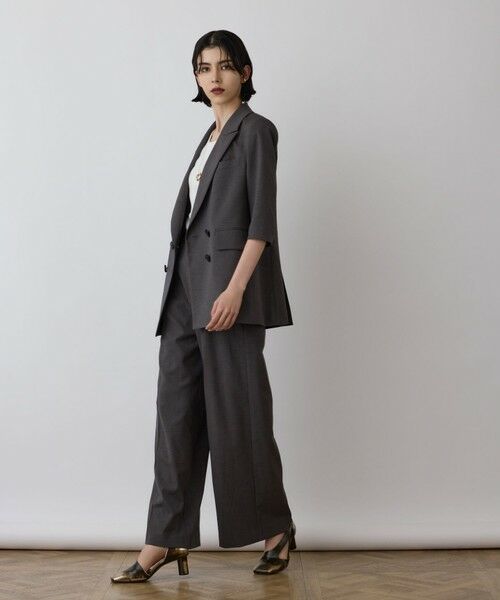 GRACE CONTINENTAL / グレースコンチネンタル その他パンツ | スラブストレッチタックパンツ | 詳細16