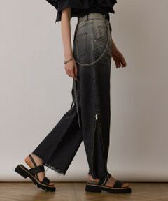 GRACE CONTINENTAL / グレースコンチネンタル デニムパンツ | サス付zipデニムパンツ