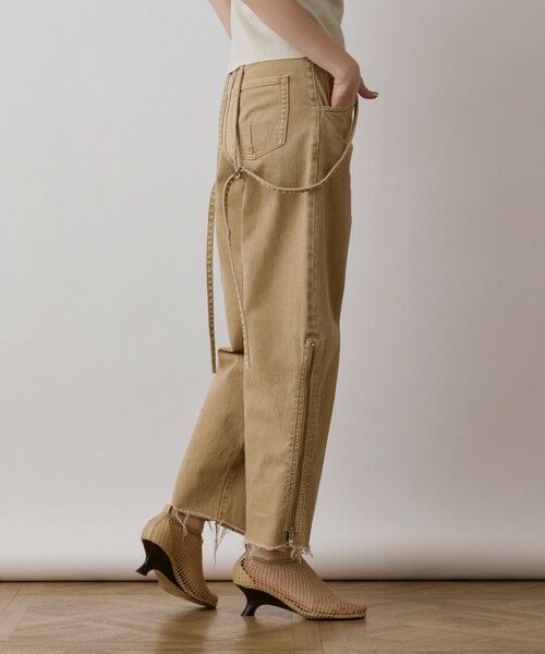 GRACE CONTINENTAL / グレースコンチネンタル デニムパンツ | サス付zipデニムパンツ | 詳細3