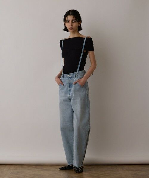 GRACE CONTINENTAL / グレースコンチネンタル デニムパンツ | サス付zipデニムパンツ | 詳細9