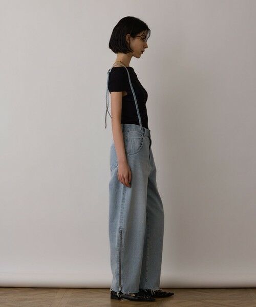GRACE CONTINENTAL / グレースコンチネンタル デニムパンツ | サス付zipデニムパンツ | 詳細11