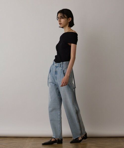 GRACE CONTINENTAL / グレースコンチネンタル デニムパンツ | サス付zipデニムパンツ | 詳細13