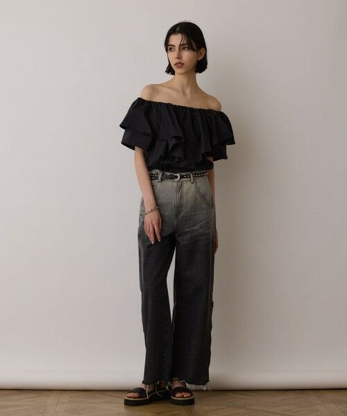 GRACE CONTINENTAL / グレースコンチネンタル デニムパンツ | サス付zipデニムパンツ | 詳細26