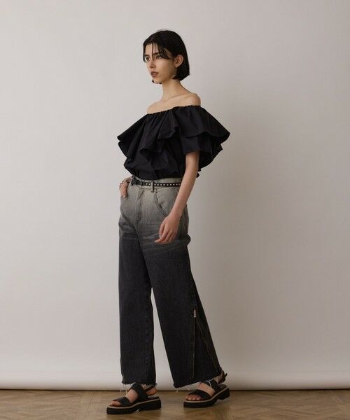 GRACE CONTINENTAL / グレースコンチネンタル デニムパンツ | サス付zipデニムパンツ | 詳細27