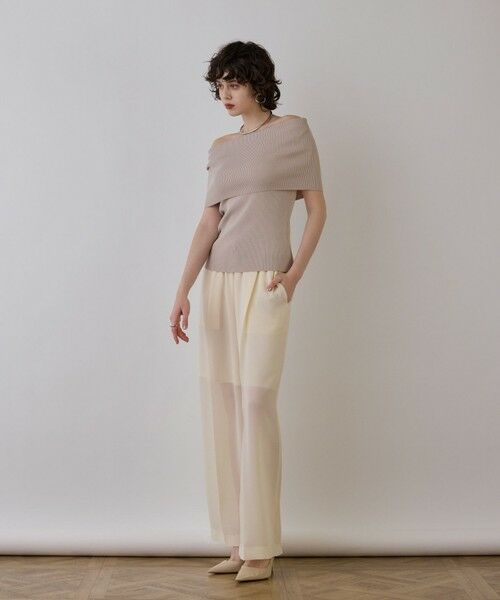 GRACE CONTINENTAL / グレースコンチネンタル その他パンツ | ソフトファイユパンツ | 詳細1