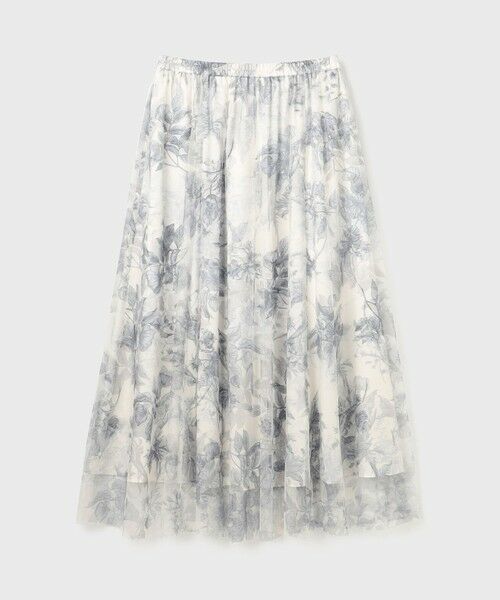 GRACE CONTINENTAL / グレースコンチネンタル ロング・マキシ丈スカート | シャドーフラワープリントスカート | 詳細20