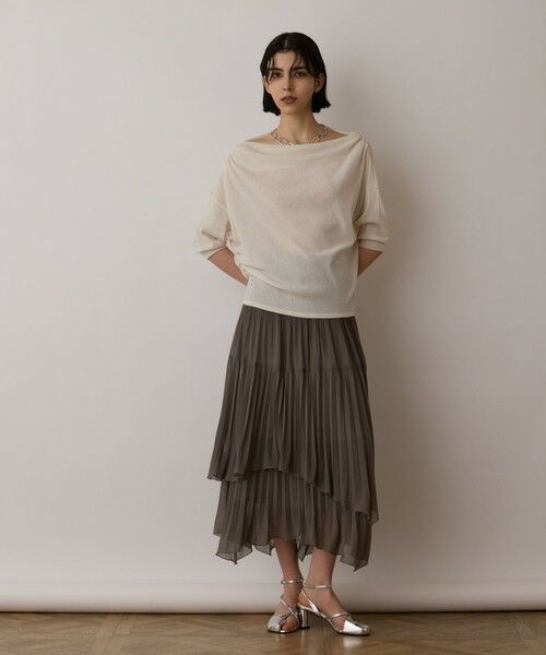 GRACE CONTINENTAL / グレースコンチネンタル ロング・マキシ丈スカート | イレギュラープリーツスカート | 詳細17
