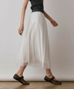 GRACE CONTINENTAL / グレースコンチネンタル ロング・マキシ丈スカート | マットシアープリーツスカート