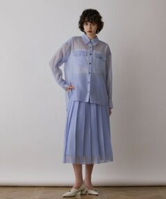 GRACE CONTINENTAL / グレースコンチネンタル ロング・マキシ丈スカート | マットシアープリーツスカート