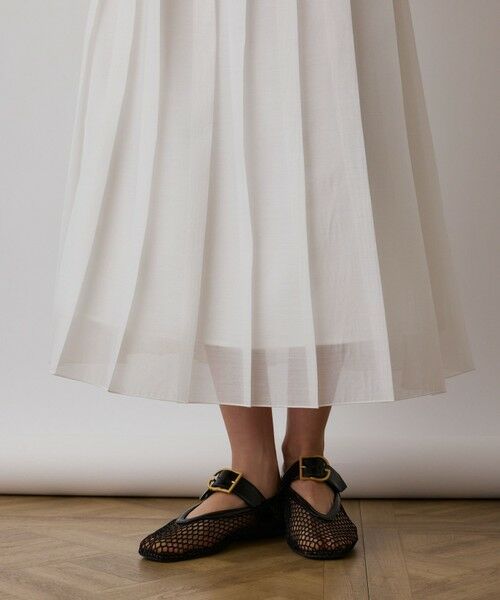 GRACE CONTINENTAL / グレースコンチネンタル ロング・マキシ丈スカート | マットシアープリーツスカート | 詳細4