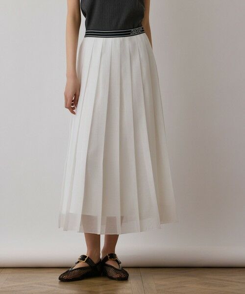 GRACE CONTINENTAL / グレースコンチネンタル ロング・マキシ丈スカート | マットシアープリーツスカート | 詳細1