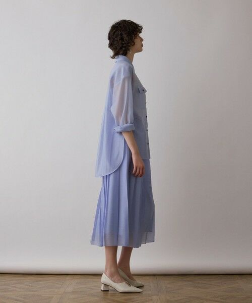 GRACE CONTINENTAL / グレースコンチネンタル ロング・マキシ丈スカート | マットシアープリーツスカート | 詳細10