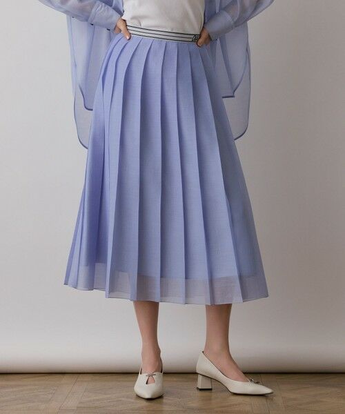 GRACE CONTINENTAL / グレースコンチネンタル ロング・マキシ丈スカート | マットシアープリーツスカート | 詳細11