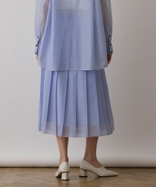 GRACE CONTINENTAL / グレースコンチネンタル ロング・マキシ丈スカート | マットシアープリーツスカート | 詳細13