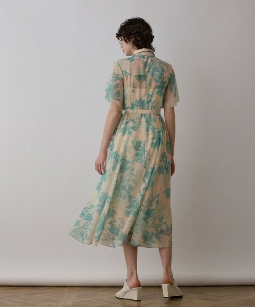 GRACE CONTINENTAL / グレースコンチネンタル ロング・マキシ丈ワンピース | シャドーフラワープリントワンピース | 詳細10