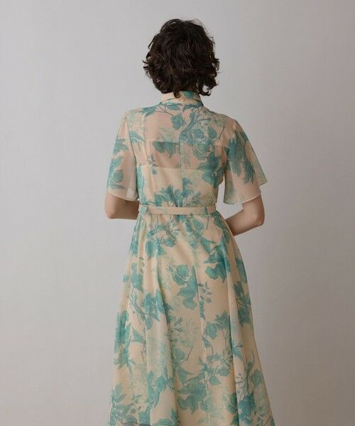 GRACE CONTINENTAL / グレースコンチネンタル ロング・マキシ丈ワンピース | シャドーフラワープリントワンピース | 詳細12