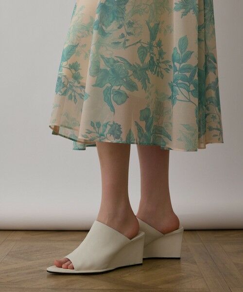 GRACE CONTINENTAL / グレースコンチネンタル ロング・マキシ丈ワンピース | シャドーフラワープリントワンピース | 詳細14