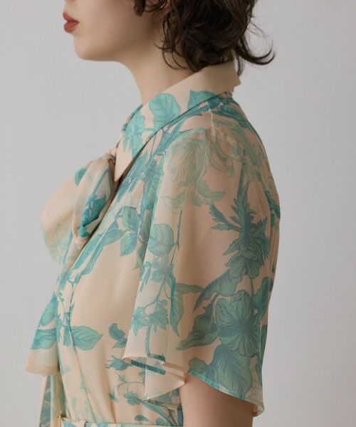 GRACE CONTINENTAL / グレースコンチネンタル ロング・マキシ丈ワンピース | シャドーフラワープリントワンピース | 詳細17