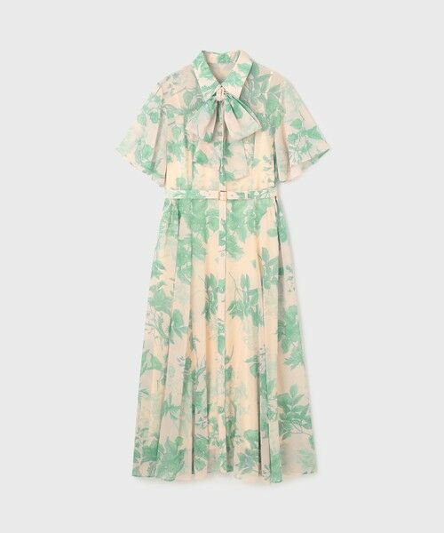 GRACE CONTINENTAL / グレースコンチネンタル ロング・マキシ丈ワンピース | シャドーフラワープリントワンピース | 詳細20