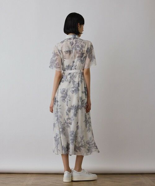 GRACE CONTINENTAL / グレースコンチネンタル ロング・マキシ丈ワンピース | シャドーフラワープリントワンピース | 詳細26