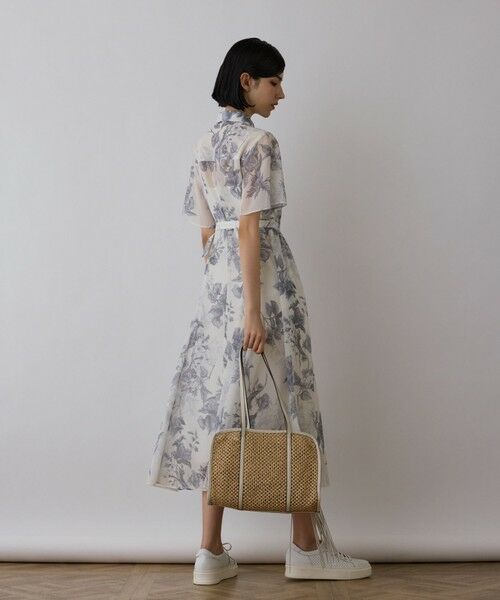 GRACE CONTINENTAL / グレースコンチネンタル ロング・マキシ丈ワンピース | シャドーフラワープリントワンピース | 詳細21