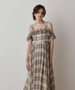 GRACE CONTINENTAL / グレースコンチネンタル ロング・マキシ丈ワンピース | チェックサッカーワンピース