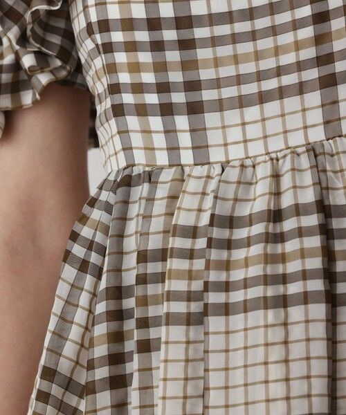 GRACE CONTINENTAL / グレースコンチネンタル ロング・マキシ丈ワンピース | チェックサッカーワンピース | 詳細9