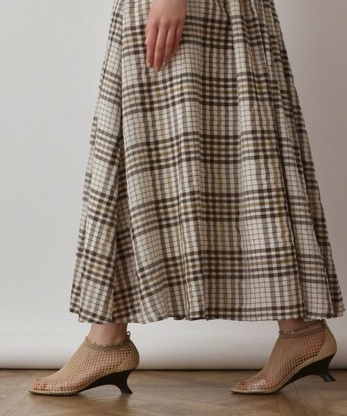 GRACE CONTINENTAL / グレースコンチネンタル ロング・マキシ丈ワンピース | チェックサッカーワンピース | 詳細10