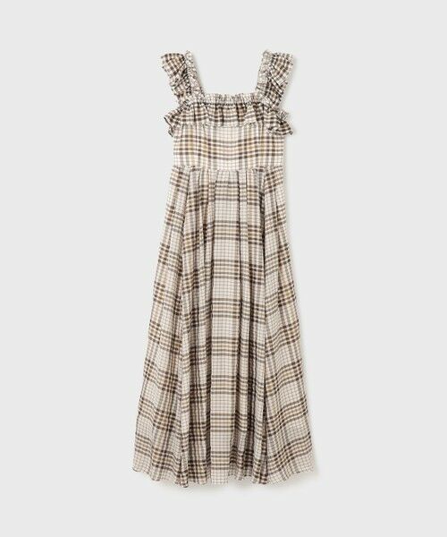 GRACE CONTINENTAL / グレースコンチネンタル ロング・マキシ丈ワンピース | チェックサッカーワンピース | 詳細12