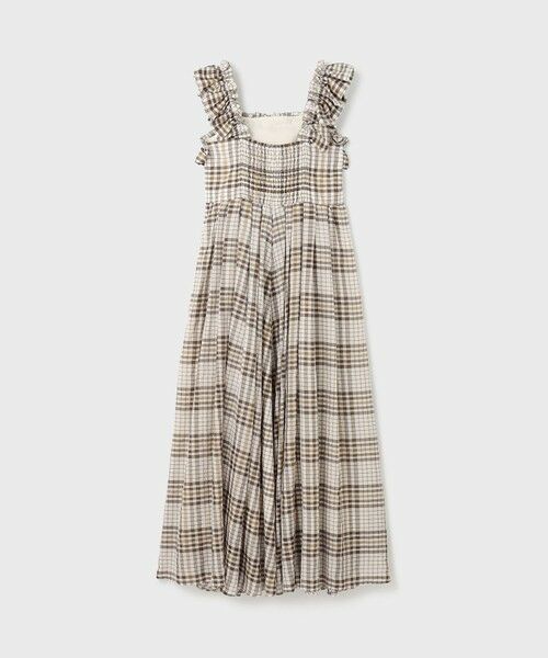 GRACE CONTINENTAL / グレースコンチネンタル ロング・マキシ丈ワンピース | チェックサッカーワンピース | 詳細13