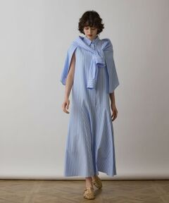 GRACE CONTINENTAL / グレースコンチネンタル ロング・マキシ丈ワンピース | ストライプシャツワンピース
