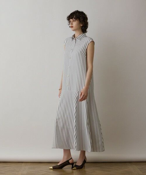 GRACE CONTINENTAL / グレースコンチネンタル ロング・マキシ丈ワンピース | ストライプシャツワンピース | 詳細10