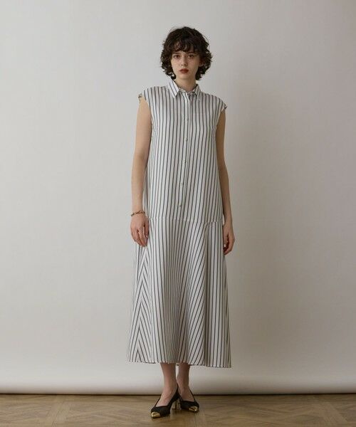 GRACE CONTINENTAL / グレースコンチネンタル ロング・マキシ丈ワンピース | ストライプシャツワンピース | 詳細9
