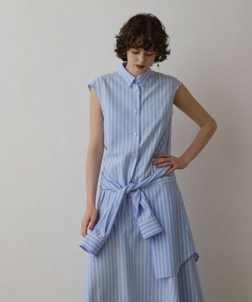 GRACE CONTINENTAL / グレースコンチネンタル ロング・マキシ丈ワンピース | ストライプシャツワンピース | 詳細25