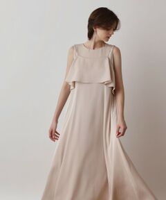 GRACE CONTINENTAL / グレースコンチネンタル ロング・マキシ丈ワンピース | サテンレイヤードワンピース