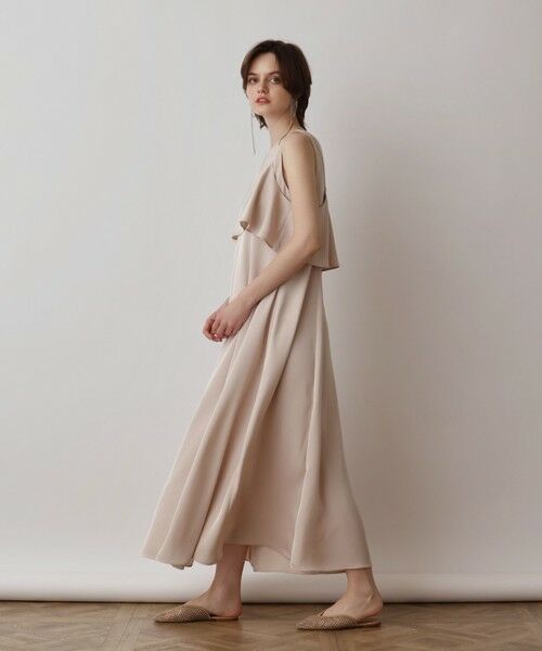 Afra ツイル＆クレープニット マキシドレス trim_ofgrc_item1ef97e1223d411e