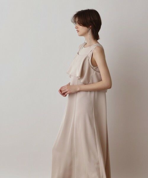 【関税込み】LE17SEPTEMBRE グレー ニット マキシワンピース ニットレイヤードマキシワンピ/Knit Layered Maxi One Piece