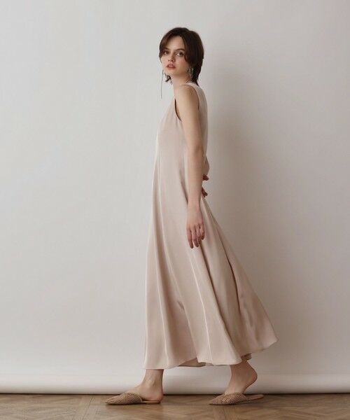 【美品】グレースコンチネンタル ロングワンピース サテンジオメトリックドレス サテンリボンロングドレス / GRACE CONTINENTAL | GRACE