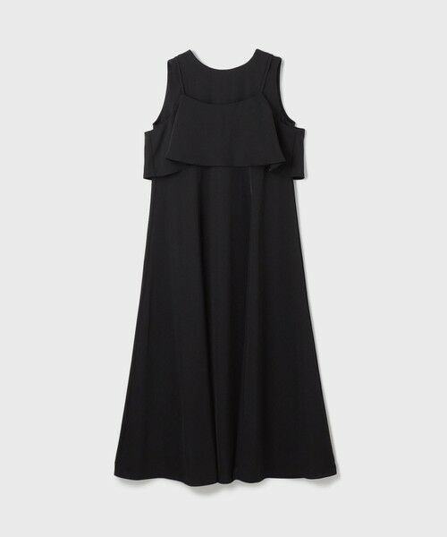 美品✨グレースコンチネンタル✨黒と白のビーズ付きストレートロングワンピース 36 美品✨グレースコンチネンタル✨黒と白のビーズ付きストレート
