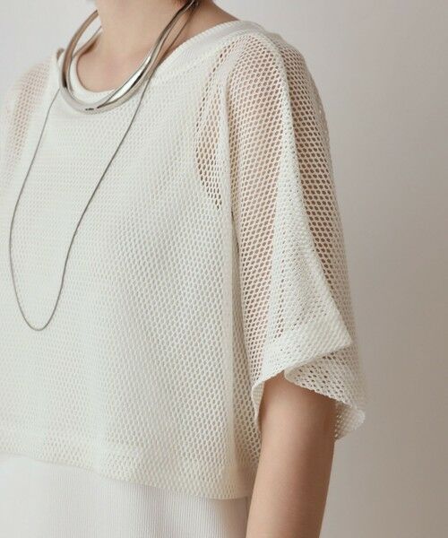 GRACE CONTINENTAL / グレースコンチネンタル ロング・マキシ丈ワンピース | メッシュレイヤードワンピース | 詳細6