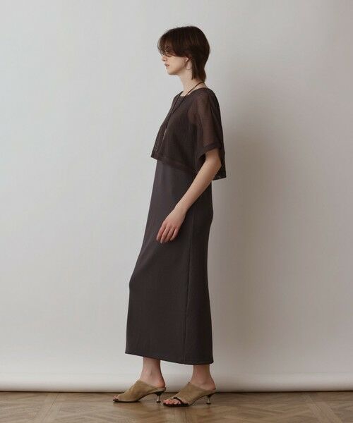 GRACE CONTINENTAL / グレースコンチネンタル ロング・マキシ丈ワンピース | メッシュレイヤードワンピース | 詳細16