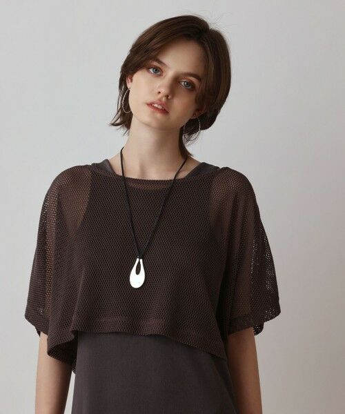 GRACE CONTINENTAL / グレースコンチネンタル ロング・マキシ丈ワンピース | メッシュレイヤードワンピース | 詳細20