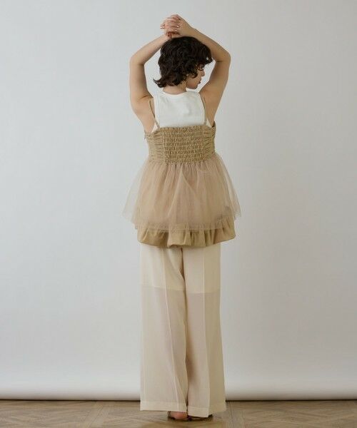 GRACE CONTINENTAL / グレースコンチネンタル その他トップス | タフタチュールキャミ | 詳細2