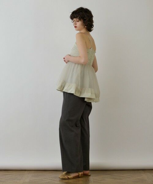GRACE CONTINENTAL / グレースコンチネンタル その他トップス | タフタチュールキャミ | 詳細12