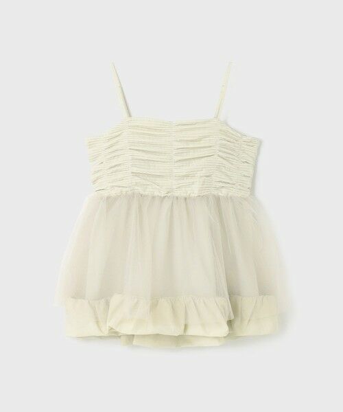 GRACE CONTINENTAL / グレースコンチネンタル その他トップス | タフタチュールキャミ | 詳細14