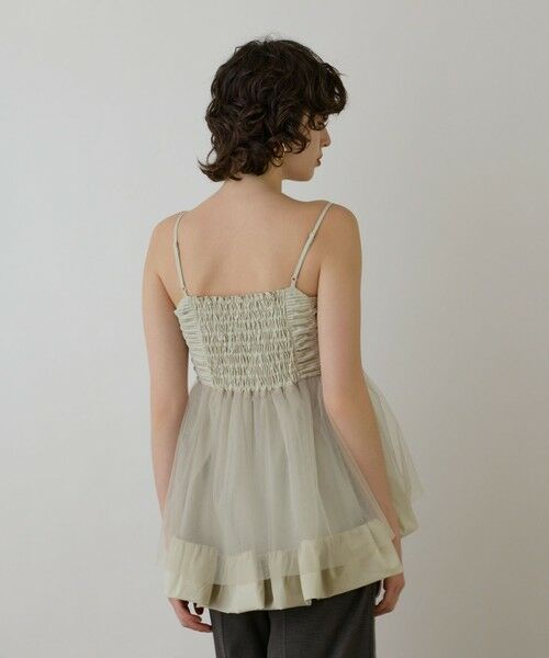 GRACE CONTINENTAL / グレースコンチネンタル その他トップス | タフタチュールキャミ | 詳細10