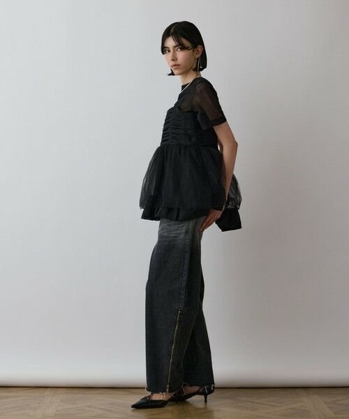 GRACE CONTINENTAL / グレースコンチネンタル その他トップス | タフタチュールキャミ | 詳細15