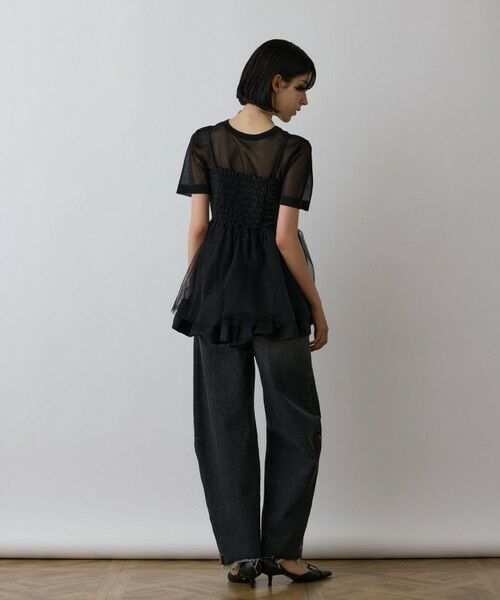 GRACE CONTINENTAL / グレースコンチネンタル その他トップス | タフタチュールキャミ | 詳細16