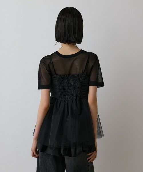 GRACE CONTINENTAL / グレースコンチネンタル その他トップス | タフタチュールキャミ | 詳細18