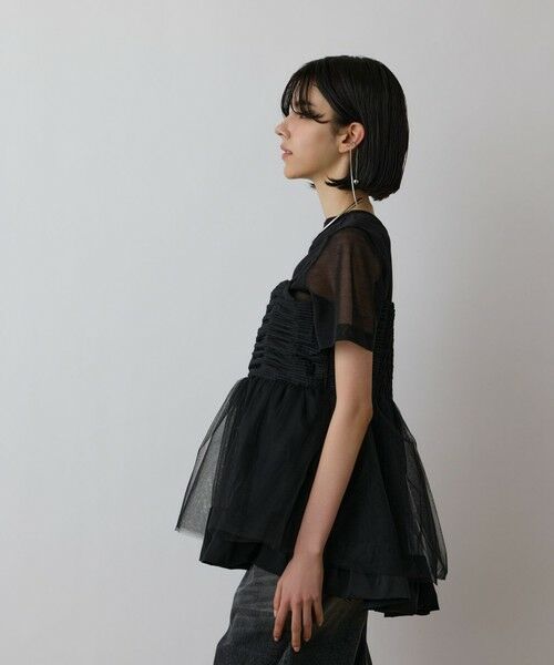 GRACE CONTINENTAL / グレースコンチネンタル その他トップス | タフタチュールキャミ | 詳細19